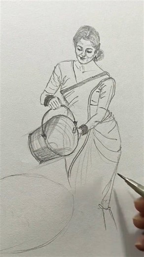 Easy pencil sketching technique for beginners ✌️ #art #drawing #painting #videos | KSartpod