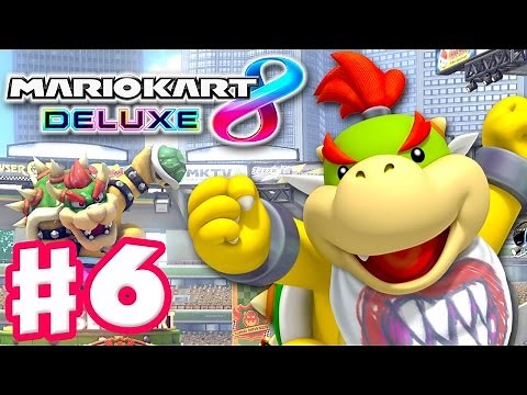 Bowser Jr! Crossing Cup! Battle Tournament! - Mario Kart 8 Deluxe - Gameplay Walkthrough Part 6