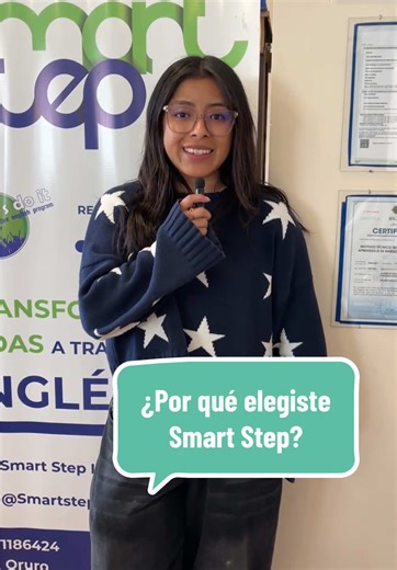 Muchas razones para elegir SMART STEP 💙💚 ¡Contáctanos o visítanos! COCHABAMBA: 📱 71843721 📍Av. Santa Cruz N. 1435 Portales y Buenos Aires (Frente a Surtidor) ORURO: 📱 71186424 📍Calle Potosí N. 1564 entre Bolívar y Adolfo Mier (Edificio Sirius, 2do piso) #SmartStep #clasesdeingles #inglesBolivia #Ingles #inglés