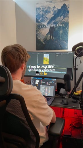 Full day of a youtube editor