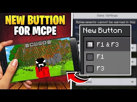 ⚡ Best F1 & F3 Mod for MCPE 1.21+ | Real Java Debug Screen