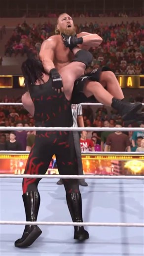 Kane DESTROYS Brock Lesnar with a Chokeslam 😳🔥 #Shorts