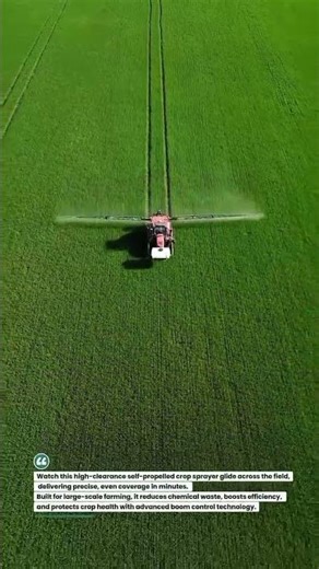 Sky-High Precision Spraying in Action! 🚜🌾 #SmartFarming #CropCare #AgTech