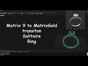 MatrixGold Solitaire Ring with Tulip head