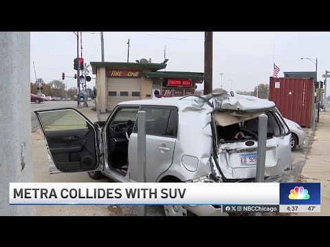 Rush hour car crash leads to collision with Metra train in Chicago
