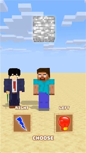 HELP Herobrine To Power Up And Break The Floating Bedrock #friendship #shorts #trending #anime