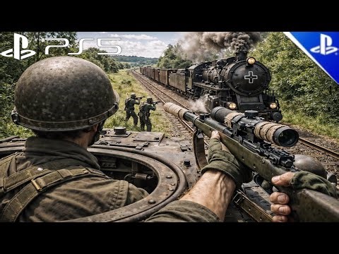 We Attack the Deadliest German armored TRAIN in the WORLD — World War II [PS5 4K]