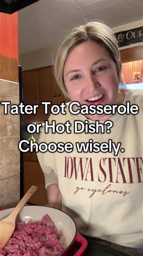 10K of you followed me… WHAT?! so naturally I made tater tot casserole…. Or hot dish. Whatever you call this bubbling pan of Midwestern comfort it’s pure comfort. Homemade cream of mushroom soup (thank you, holiday freezer stash), browned beef, veggies, topped with cheese and highly unorganized layer of tots because give & take. Not a 30 minute Dinner Rush. More like a 45 minute I actually had time today. #homecooking #cookwithme #cooking #midwest #thankful