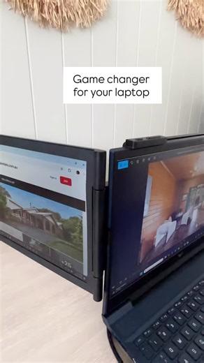 ▪︎ Cheryl ▪︎ on Instagram: "SHARE TO SOMEONE WHO NEEDS THIS ❤️ WHY SETTLE FOR 1 SCREEN? … when you can have 3!! Work efficiently on your laptop anywhere with this super handy laptop screen extender. It can be folded in many different ways and is very easy to use.. very impressed with the quality 👌 🔎code : [kcs6389] in the @temu app search bar to get this at a discounted price or check out the Link in our BIO 🔗 ⭐️new app users only ⭐️T’s & C’s apply #temu #shoptemu #temufinds #musthave #ad"
