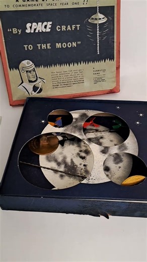 RARE Subbuteo "Space Craft to the Moon" Game #subbuteo