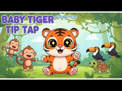 Baby Tiger Tip Tap Adventure 🐯 | Kids Entertainment