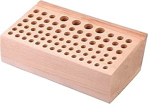 76 Styles Leather Craft Tool Holder, Leather Tool Organizer Leather Holder Tool Wooden, Professional Leather Tools Storage Box Crafting Organizer, Leather Craft Stand Holder Organizer and Storage