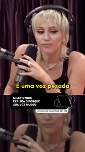Em podcast, Miley Cyrus explicou a drástica mudança de voz, que aconteceu pelo abuso vocal ou mau uso da voz. Entenda agora o que aconteceu! Você imaginou que seria por isso? 🎶 #MileyCyrus #Voz | Jovem Pan Campinas