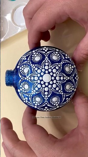 Dot mandala snowflake Christmas Ornament #satisfying #art #mandala #diy #smallbusiness #christmas