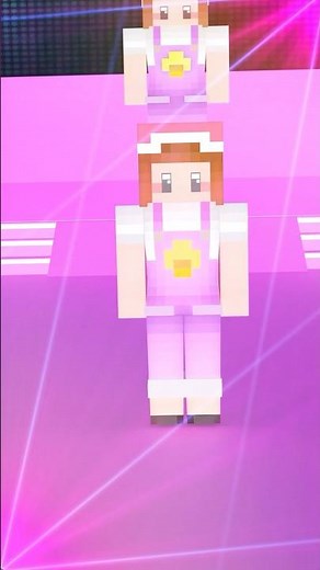 ぴのが『アイドル』を踊ってみた【 マイクラ / Minecraft 】#shorts