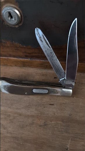Schrade Old Timer 940T Gunstock Trapper Knife made in the USA.