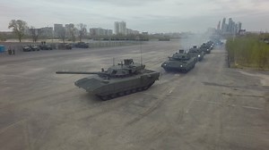 Tanks driving in a line - Free Stock Video