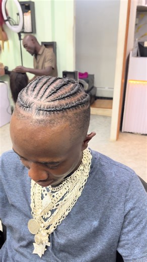 Classic Natural Fade with Stitch Braids by Mango