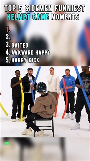 Sidemen’s Funniest Helmet Moments 😂 | Top 5 Hilarious Fails #Shorts