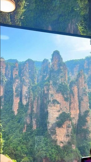 POV: worlds tallest elevator, 1075 ft #bailongelevator #zhangjiajie #china #avatarmountains