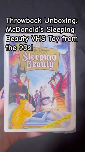 Throwback Unboxing: McDonald’s Sleeping Beauty VHS Toy from the 90s! #mcdonaldstoy #disney