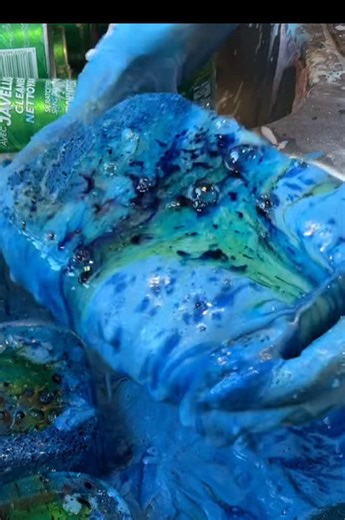 Creating a Fun Blue Paste with Simple Ingredients