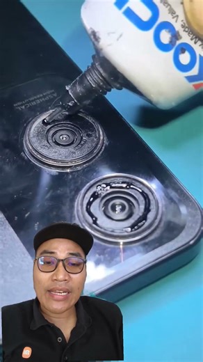 memanfaatkan sisa lem oca #viral #smartphone #caraservishp #stitch #hpsmart #laptop #camera #phone