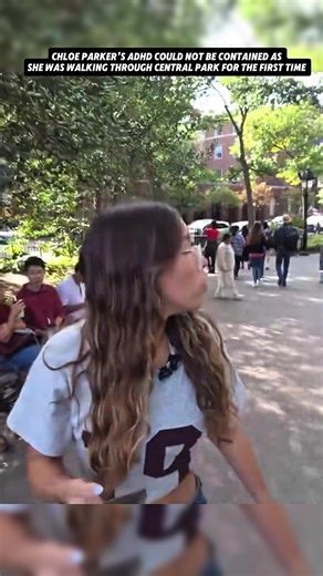 Chloe Parker's ADHD could not be contained while walking around Central Park for the first time #fyp #chloeparker #twitchclips #centralpark @Chloe Parker