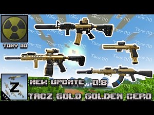 TACZ GOLD Golden Zero V0.8 Addon Guns 3D Download || Showcase || Minecraft Bedrock 1.21.100 +