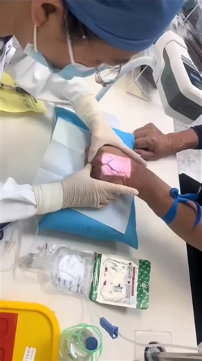 Invention Shark on Instagram: "This hospital has developed advanced vein-finding machines that use infrared light to detect and project veins on the skin. These devices help doctors and nurses find veins easily, making injections and blood draws faste."