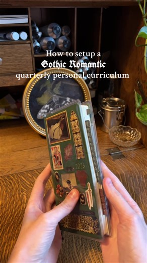 Quarterly personal curriculum, but make it gothic romantic 🥀 #personalcurriculum #curriculum #gothicromance #gothic #hobonichiweeks