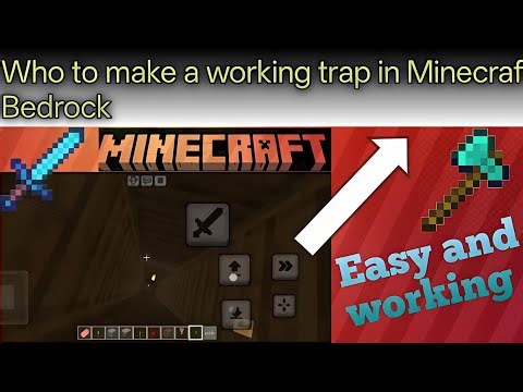 Who to make a easy and working trap in Minecraft bedrock and java #minecraft #fyp