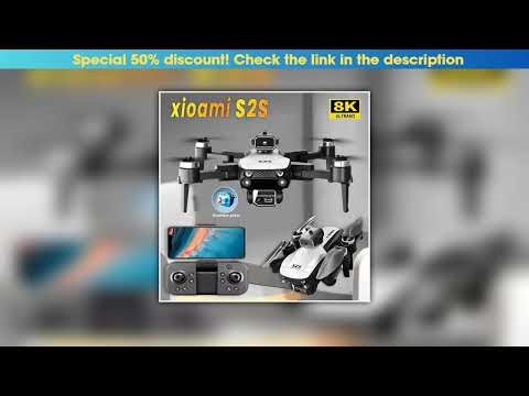 Review New S2S Mini Drone Profesional 8K HD Camera Fly 25Min Obstacle Avoidance Brushless Foldable•