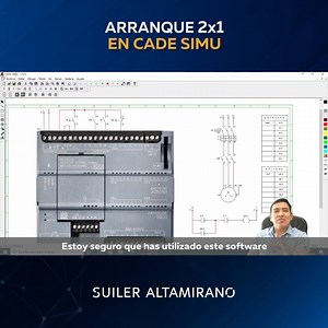 ⚡ Arranque 2x1 en CADE SIMU ⚡ He visto que muchos de ustedes utilizan el CADE SIMU, los amigos, y déjenme decirles que es un excelente software para practicar. Y no solo sirve para el tema de planos eléctricos, sino también para el tema de programación el ladder. ¿Quieres conocer algunas de sus herramientas principales aplicadas a mi método de arranque 2x1? 💥 Descubre todo esto y más en el video. ¿Cuéntame, mi amigo, has utilizado este software? | Suiler Altamirano - Control