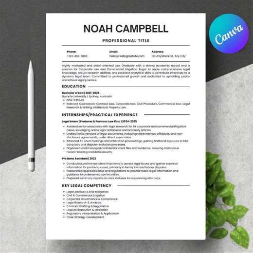 Modern Executive Resume Template | ATS Friendly CV for CEO, Manager | Word, Google Docs, Canva | Professional Resume + Cover Letter - Etsy