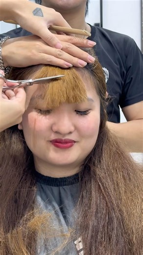 Hairstyles for round faces | Rick Hair Studio#hair #rickhairstudio #toc #hairstyle