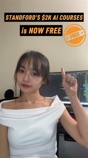 The 40kg Bug | AI & Tech on Instagram: "🎓 Stanford just made its AI courses FREE for everyone! Learn from the same professors who shaped modern AI — including Andrew Ng 👨‍🏫 All courses are recorded, self-paced, and 100% free. Perfect for anyone learning, building, or managing AI systems. 📺 You can easily access all of them on the official Stanford Online YouTube channel. 💡 Here’s what you can take: 1️⃣ CS221 – Artificial Intelligence → Foundations of searc