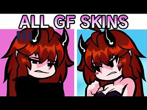 All GF Skins in FNF 13th Friday Night Funk Blood 1.5 | BF & GF (Friday The 13th Horror)