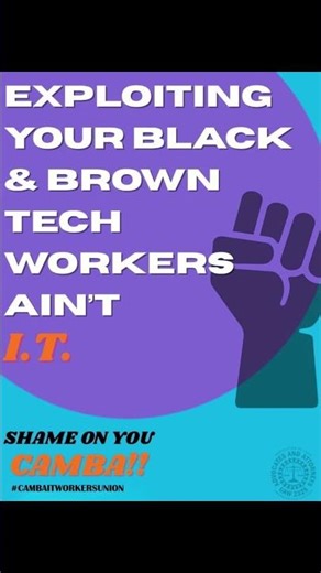 What CAMBA preaches and The reality of what happens in the I.T. Department #cambaitworkersunion #abc