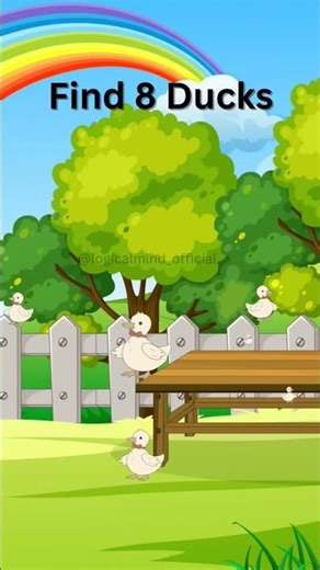 Find 8 Moving Ducks in 5 Seconds 🦆 | Brain Test Challenge #shorts #automobile #funny