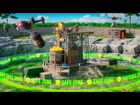 GLITCH! Sulfur Quarry Base With Private Safe Zone In Rust...