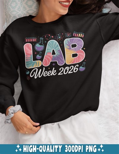 Lab Week 2026 PNG Digital Design – Colorful Science Shirt Graphic, Medical Laboratory Tech Gift - Etsy Canada