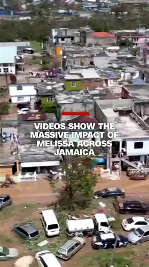 Hurricane Melissa hit Jamaica as one of the strongest Atlantic hurricanes on record, caused major damage to public infrastructure and left most of the island without power. The full extent of the devastation is unclear with some areas inaccessible. Read more: https://cnn.it/4qARgAP | CNN International