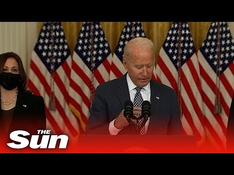Biden FORGETS reporter's question after live speech on Afghanistan