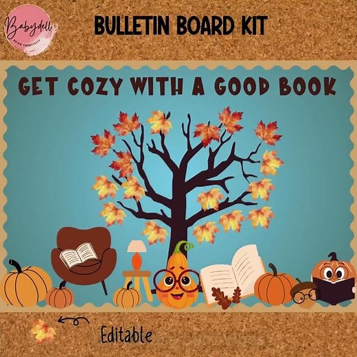 Fall Reading Bulletin Board: Autumn Classroom Decor