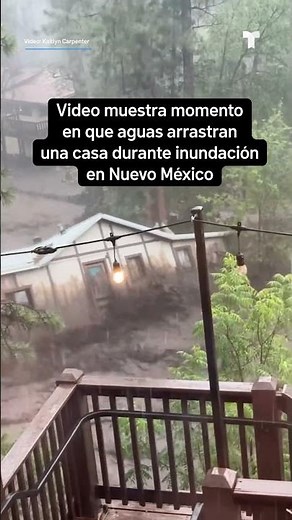 Dramático video: de cerca, las impresionantes inundaciones repentinas en Nuevo México | Telemundo 39