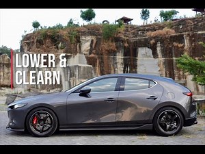 Scenes from video “Mazda 3 HB Lower & Clean” Modification