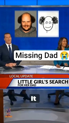 A little Girl Draw a Sketch of her Missing Dad little girl search for Dad missing Dad dad drawing