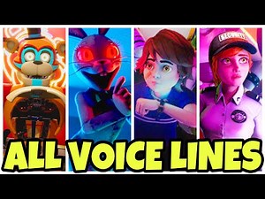 FNAF: Security Breach ALL Voice Lines (2021 Game)