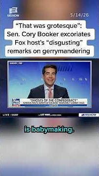 That was grotesque': Sen. Cory Booker excoriates Fox host's 'disgusting' remarks on gerrymandering